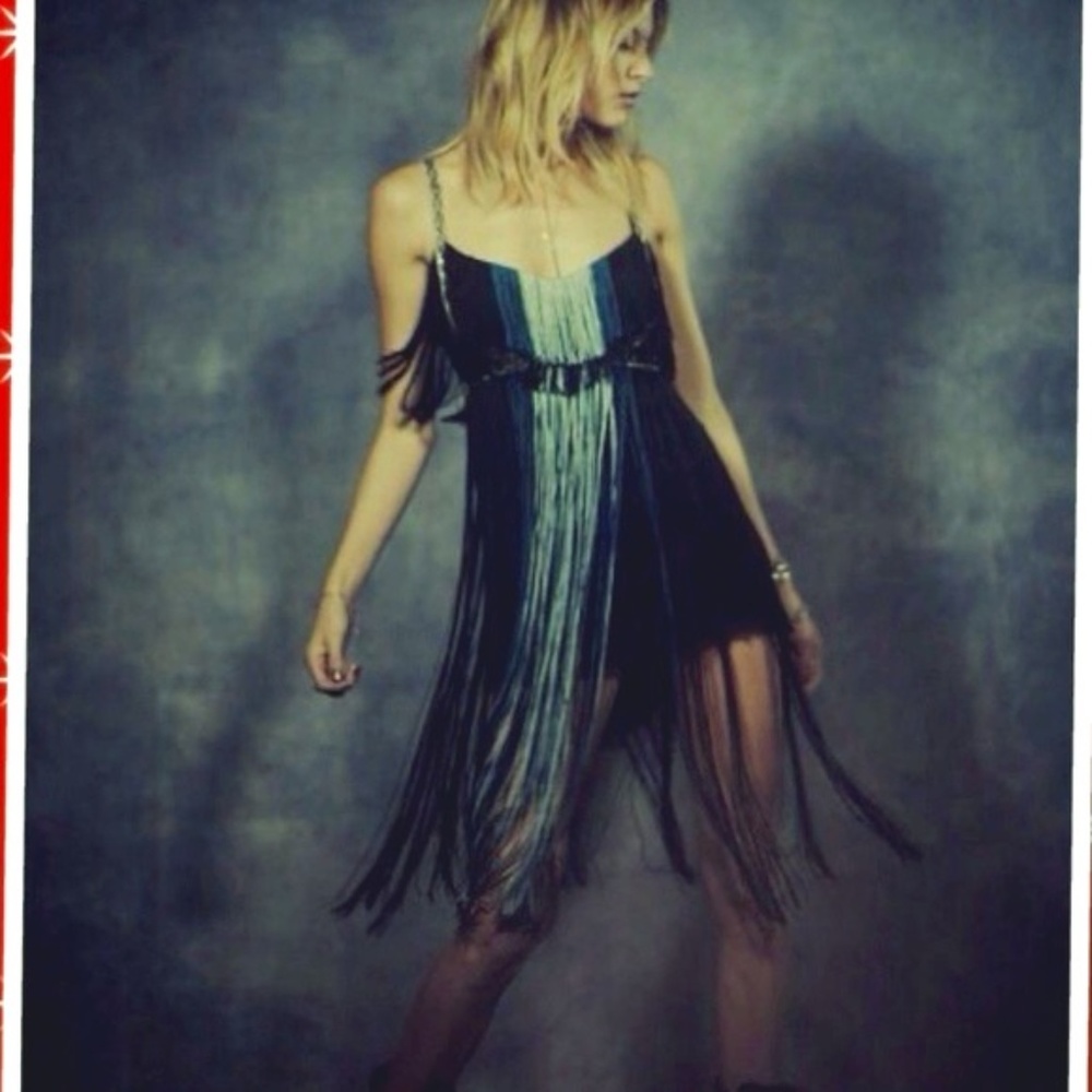 NWT FREE PEOPLE "FLAPPING MY FRINGE" DRESS, SIZE 0